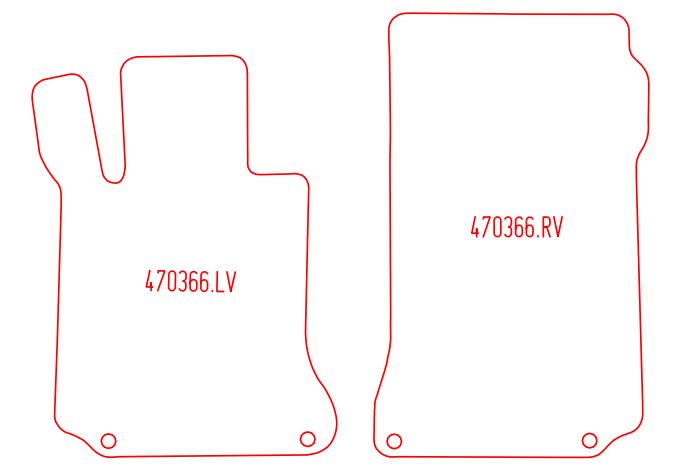 Automatten Mercedes C-klasse coupe W204 (2011-2015)