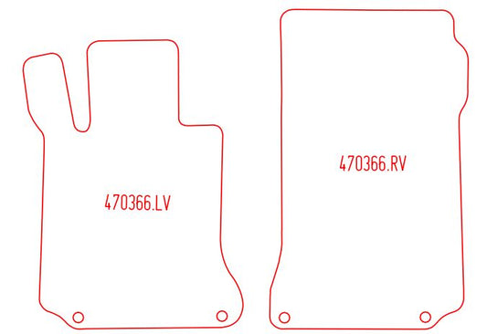 Automatten Mercedes C-klasse coupe W204 (2011-2015)