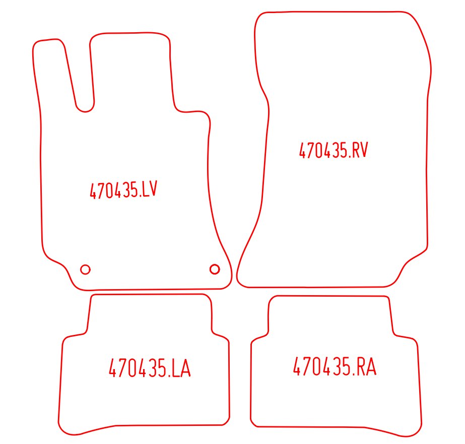 Automatten Mercedes E-klasse W212 sedan / E-klasse W212 Estate stationwagon (2009-2016)