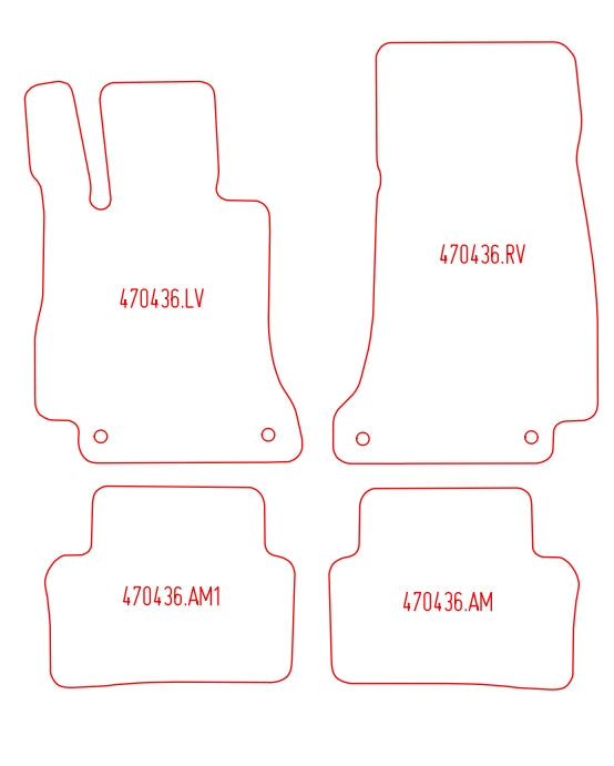 Automatten Mercedes CLS  C257 (2018-Heden)
