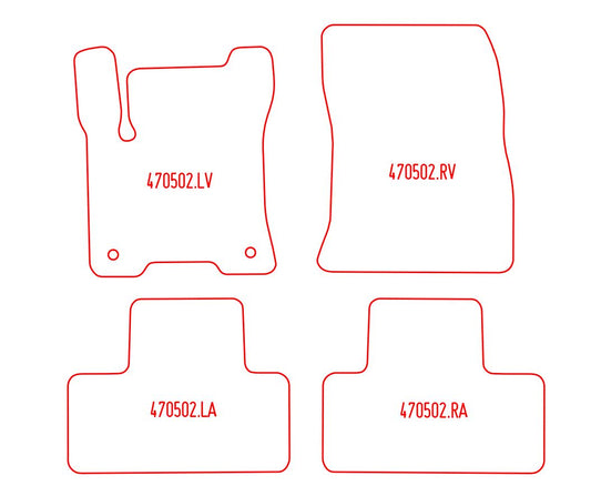 Automatten Mercedes EQB (2021-Heden)
