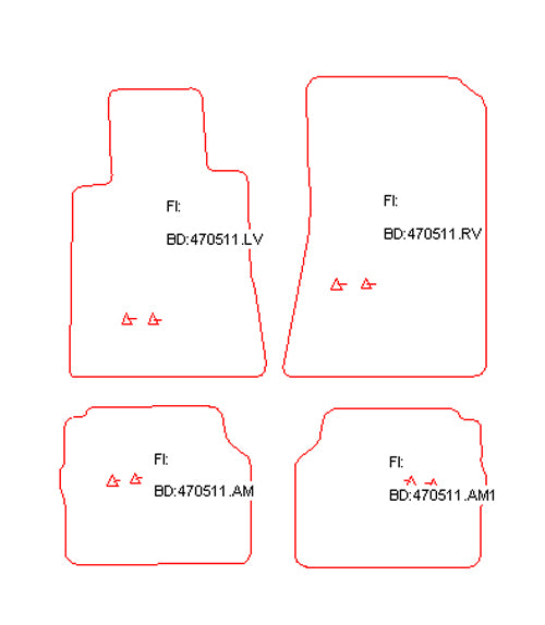 Automatten Mercedes S-klasse W140 (lange wielbasis) (1993-2000)