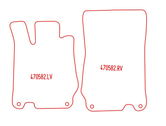 Automatten Mercedes SL (R230) (2008-2008)