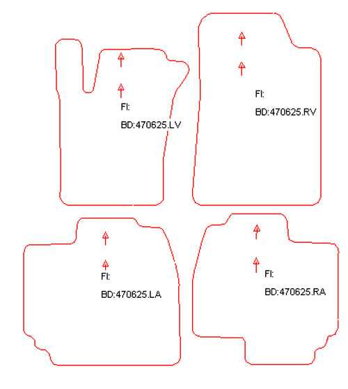 Automatten Mercedes M-klasse W163 (1998-2001)