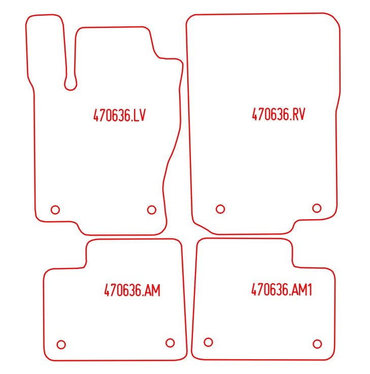 Automatten Mercedes M-klasse W166 (2012-2019)