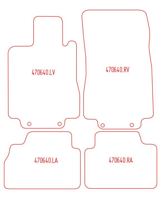 Automatten Mercedes S-klasse W220 (1998-2005)