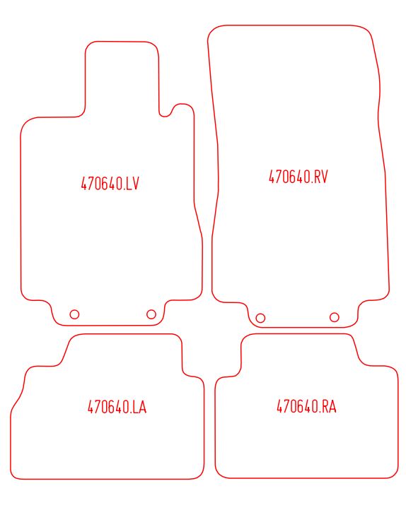 Automatten Mercedes S-klasse W220 (1998-2005)
