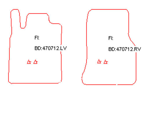 Automatten Mercedes Vaneo 7-persoons  (2002-2006)