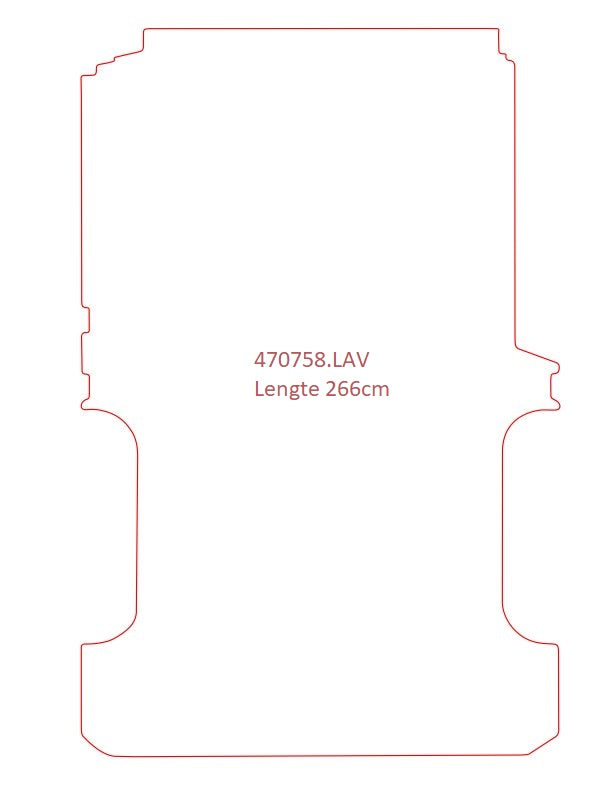 Laadvloermat Mercedes Vito 447 (2014-Heden)