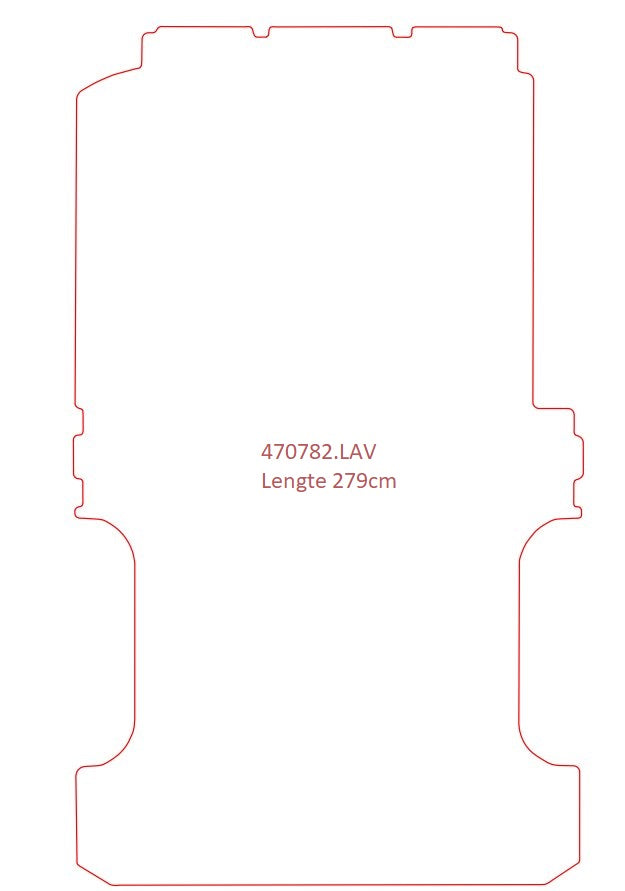 Laadvloermat Mercedes Vito 639 (enkel cabine) (2003-2014)