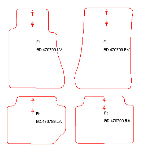 Automatten Mercedes 200-serie (W123) (1976-1986)