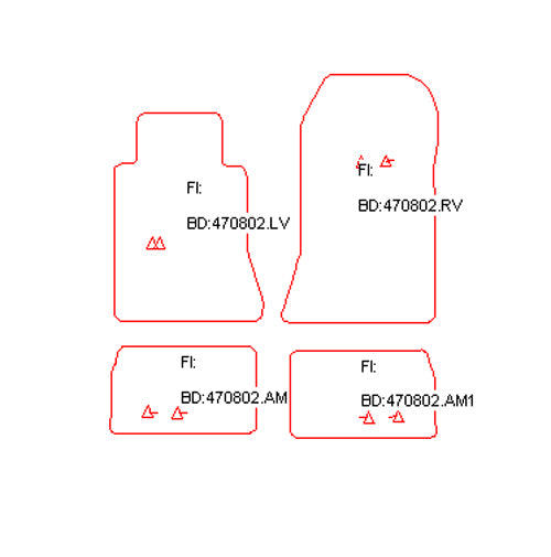 Automatten Mercedes 200-serie (W124) Cabrio cabriolet / 200-serie (W124) Coupe coupe (1992-1993)