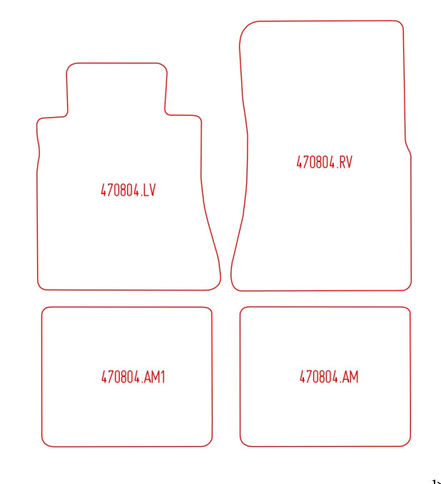 Automatten Mercedes S-klasse W126 korte uitvoering (1980-1991)