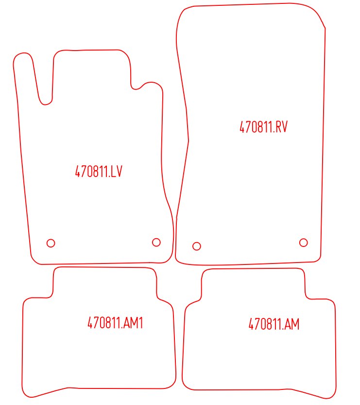 Automatten Mercedes E-klasse W211 sedan / E-klasse W211 Combi stationwagon (2003-2009)