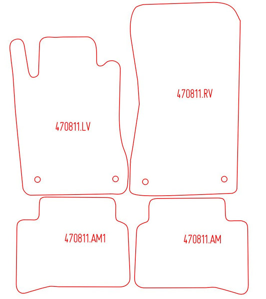 Automatten Mercedes E-klasse W211 sedan / E-klasse W211 Combi stationwagon (2003-2009)