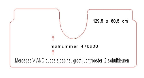 Automatten Mercedes Viano Dubbelcabine (2003-2006)