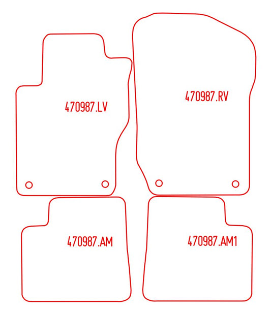 Automatten Mercedes M-klasse W164 (2005-2011)