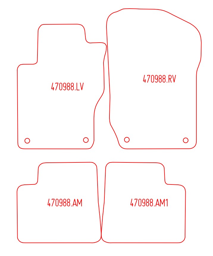 Automatten Mercedes GL-klasse (X164) (2006-2013)