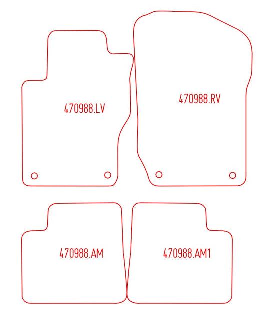 Automatten Mercedes GL-klasse (X164) (2006-2013)