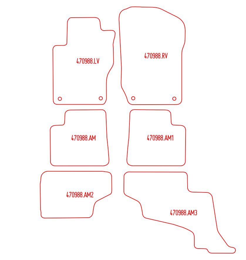 Automatten Mercedes GL-klasse (X164) (2006-2013)