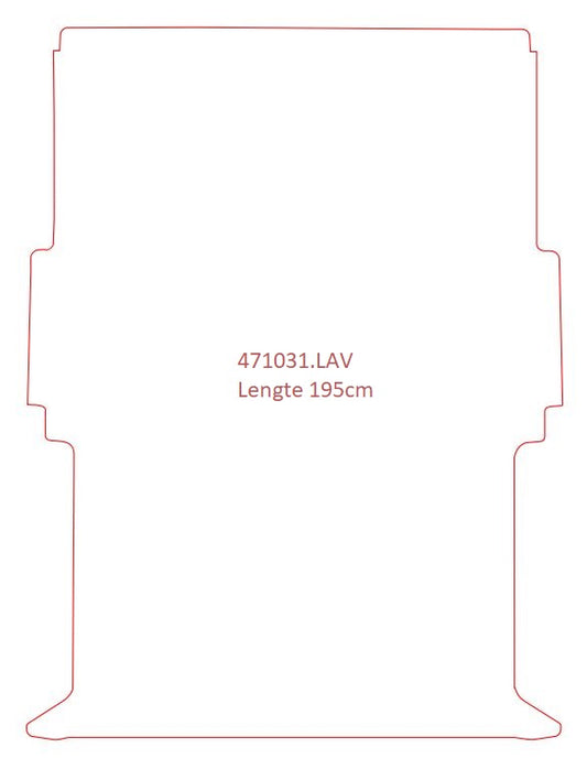 Laadvloermat Nissan NV250 (2019-Heden)