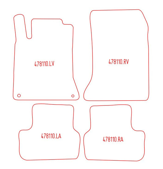 Automatten Mercedes GLA  (2013-2020)