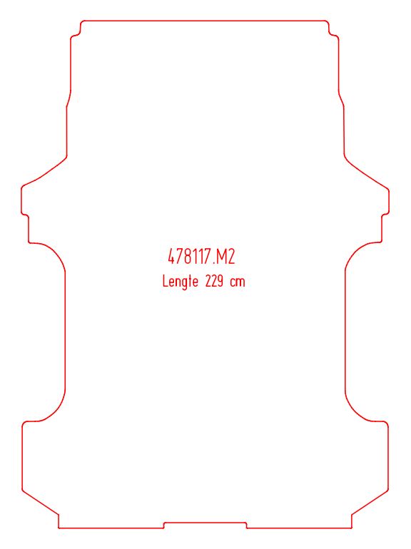 Laadvloermat Mercedes Vito 447 (dubbel cabine) (2014-Heden)
