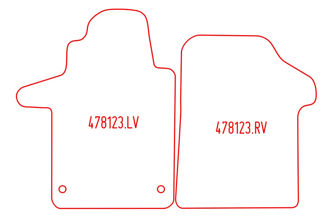 Automatten Mercedes EQV (2020-Heden)
