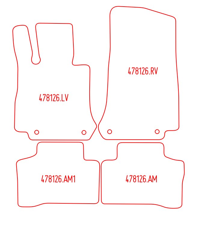 Automatten Mercedes GLC (X253) / GLC coupe (C253) (2016-2022)