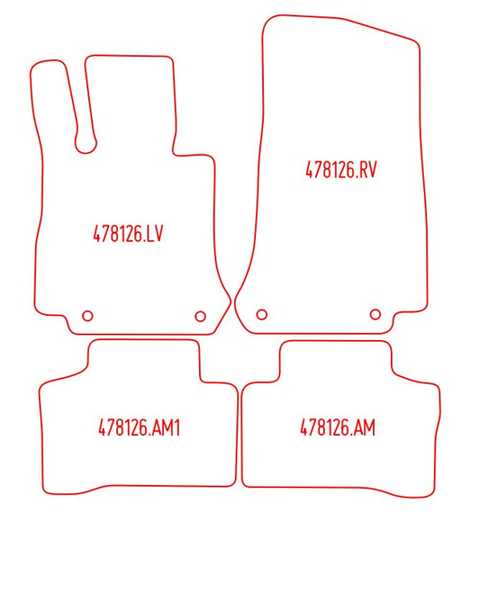 Automatten Mercedes GLC (X253) / GLC coupe (C253) (2016-2022)