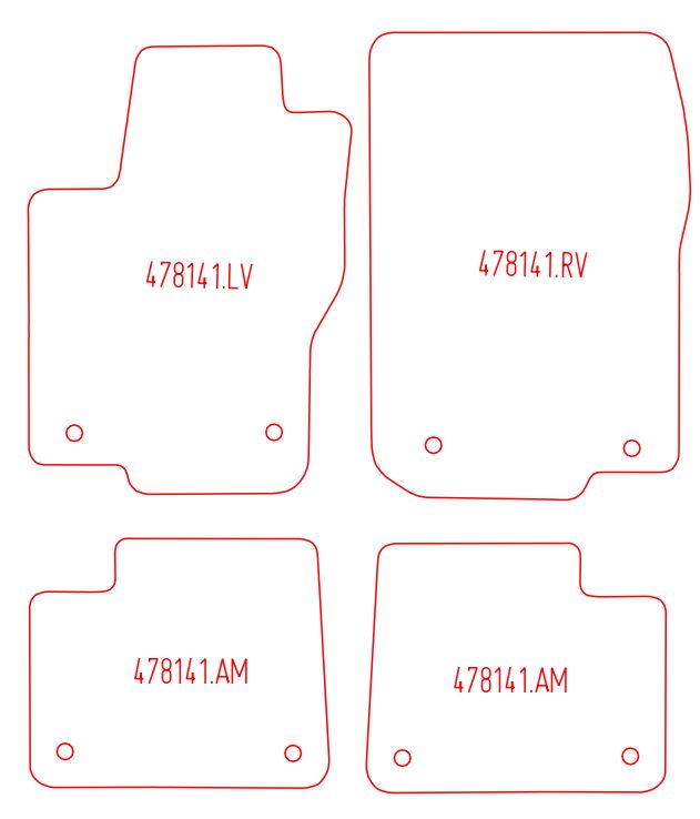 Automatten Mercedes GL-klasse (X166) (2013-2019)