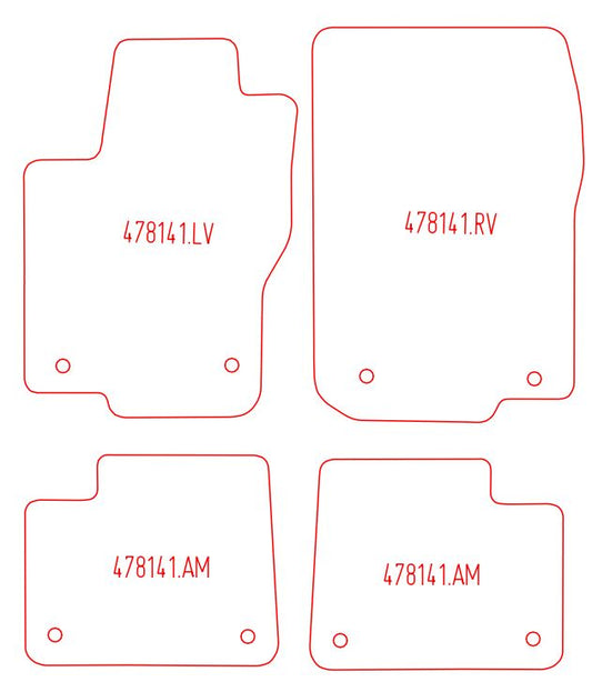 Automatten Mercedes GL-klasse (X166) (2013-2019)