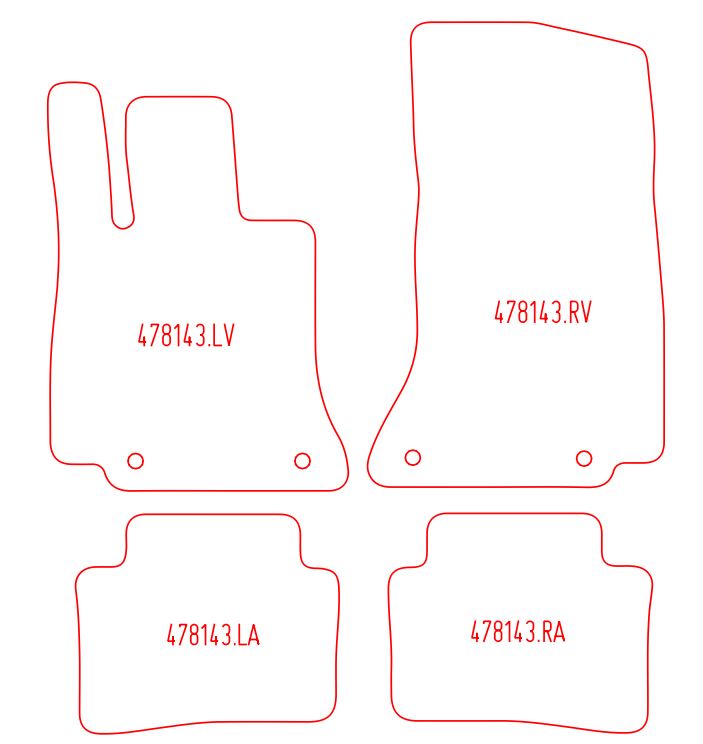 Automatten Mercedes C-klasse W206 sedan / C-klasse W206 stationwagen (2021-Heden)