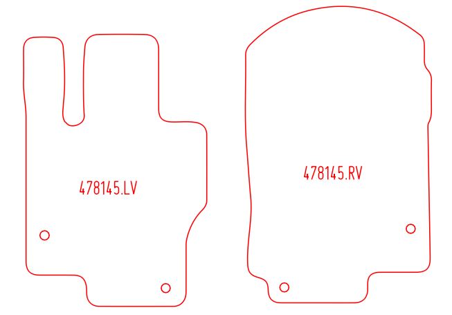 Automatten Mercedes GLE (V167) (2019-Heden)