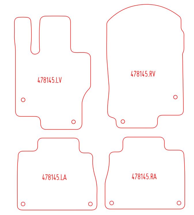 Automatten Mercedes GLE (V167) (2019-Heden)