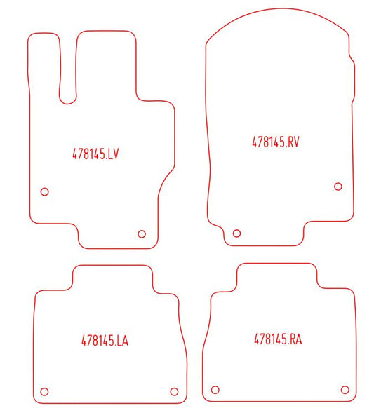 Automatten Mercedes GLE (V167) (2019-Heden)