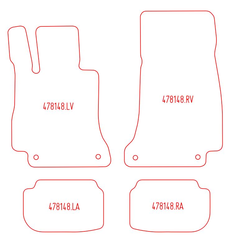 Automatten Mercedes E-klasse C238 (2017-Heden)