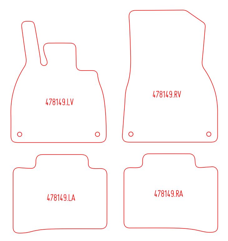 Automatten Mercedes EQS (2021-Heden)