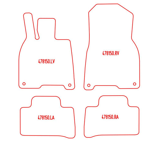 Automatten Mercedes EQE (V295) (2022-Heden)