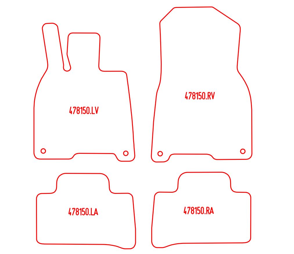 Automatten Mercedes EQE (V295) (2022-Heden)