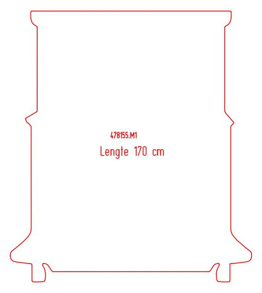 Laadvloermat Nissan Townstar Electric (2021-Heden)