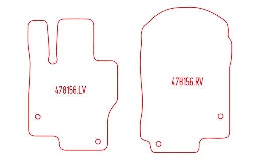 Automatten Mercedes GLS (X167) (2019-Heden)