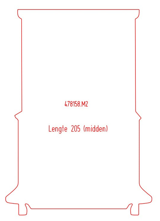 Laadvloermat Nissan Townstar Electric (2021-Heden)