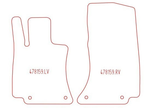 Automatten Mercedes E-klasse W214 sedan / E-klasse W214 Estate stationwagon (2024-Heden)