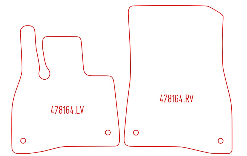 Automatten Mercedes EQS (2021-Heden)