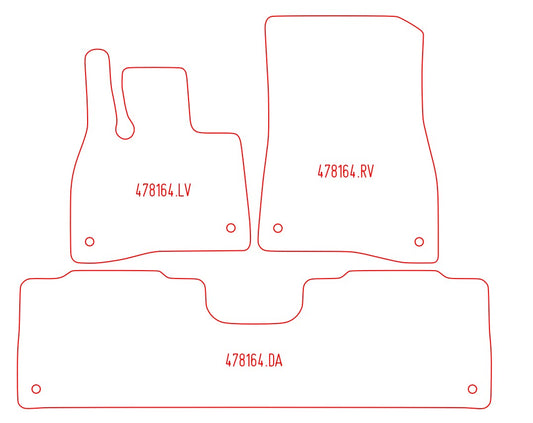 Automatten Mercedes EQS (2021-Heden)