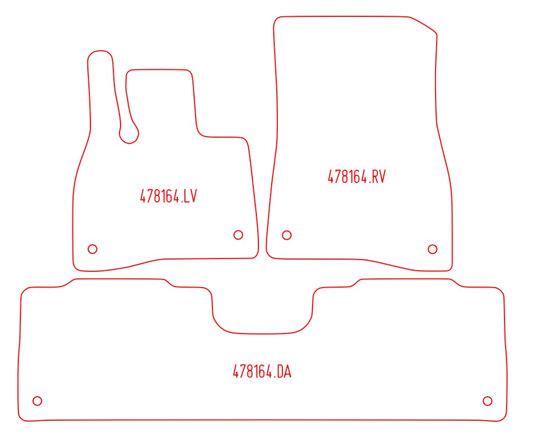 Automatten Mercedes EQS (2021-Heden)