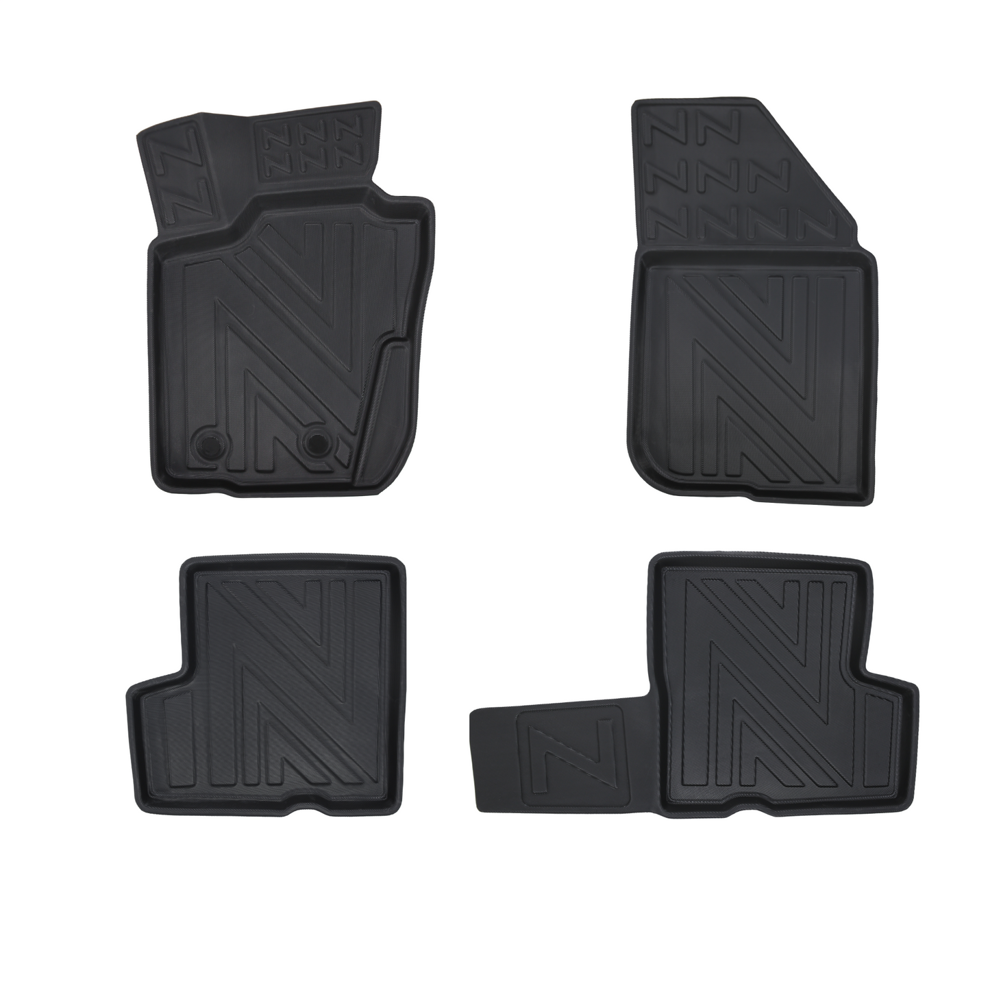 Rubbermatten Dacia Duster 2010-2017 (complete set) - Premium carbonlook