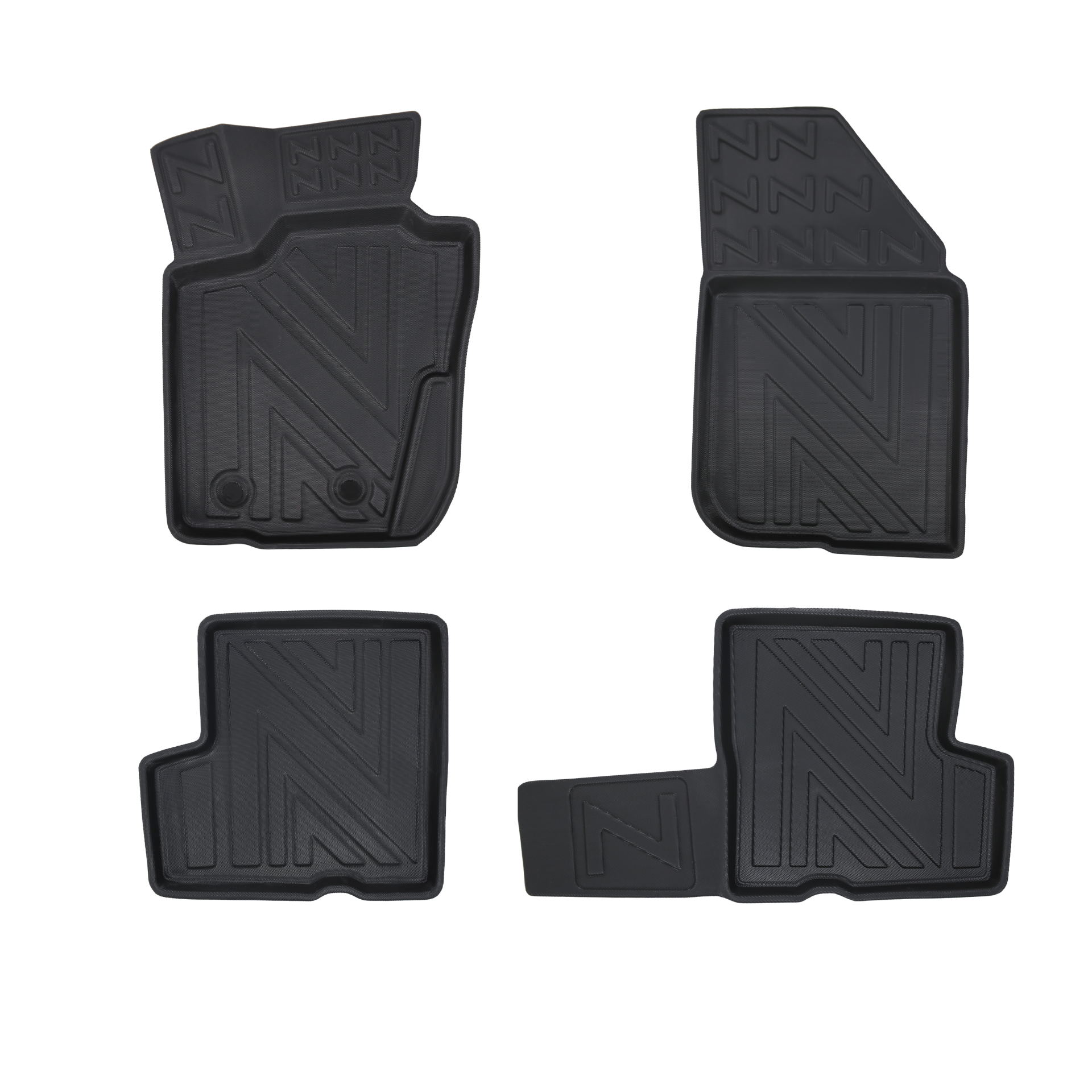 Rubbermatten Dacia Duster 2010-2017 (complete set) - Premium carbonlook