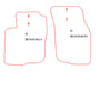 Automatten Mitsubishi Carisma hatchback / Carisma sedan (2001-2003)